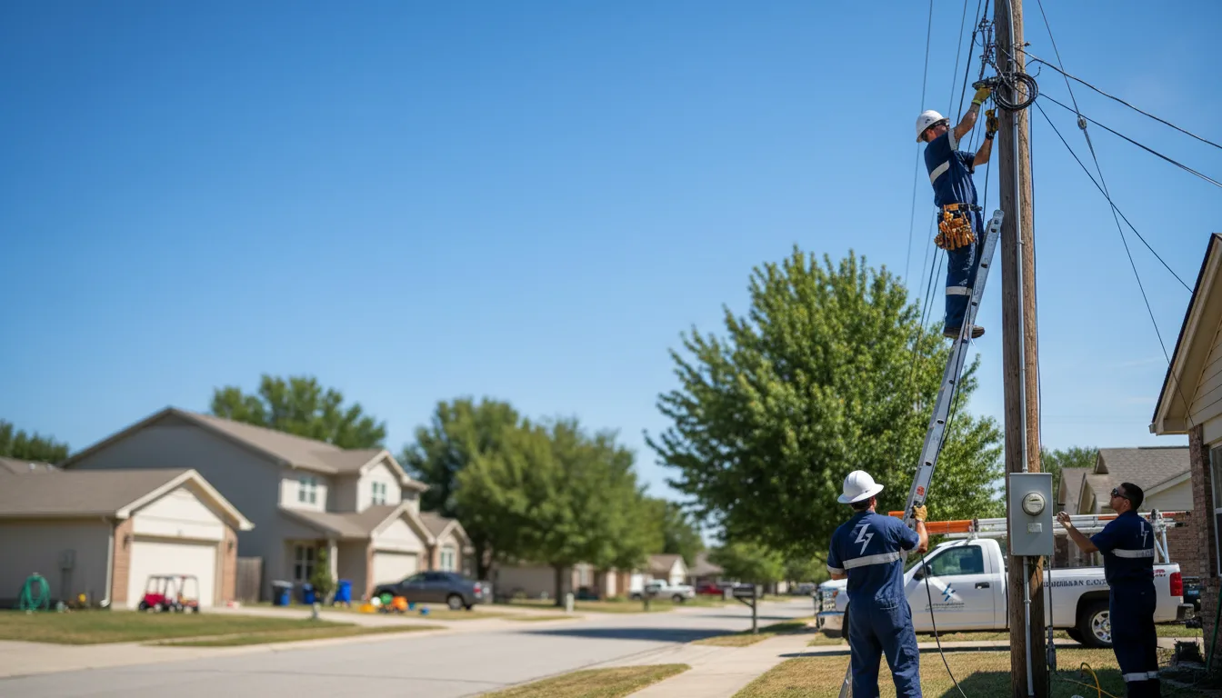 Residential electrician providing installation services in Sandy Level, VA
